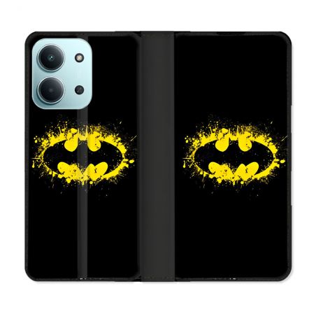 Housse cuir portefeuille Pour Xiaomi Redmi 15C 4G Batman Logo
