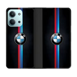 Housse cuir portefeuille Pour Xiaomi Redmi 15C 4G BMW Logo