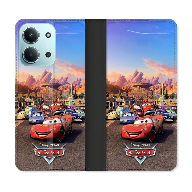 Housse cuir portefeuille Pour Xiaomi Redmi 15C 4G Cars Affiche