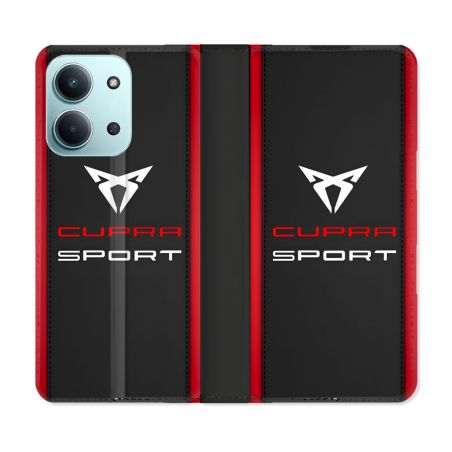 Housse cuir portefeuille Pour Xiaomi Redmi 15C 4G Cupra