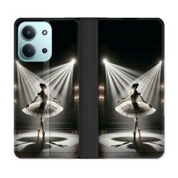 Housse cuir portefeuille Pour Xiaomi Redmi 15C 4G Danseuse Lumière