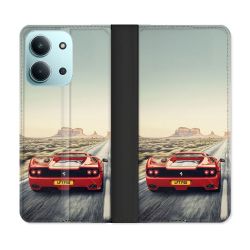 Housse cuir portefeuille Pour Xiaomi Redmi 15C 4G Ferrari F50