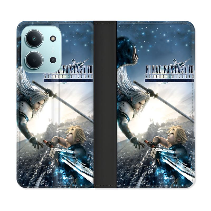 Housse cuir portefeuille Pour Xiaomi Redmi 15C 4G Final Fantaisy