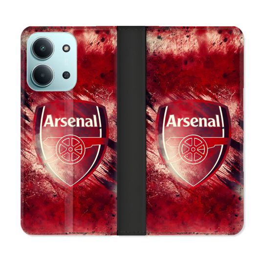 Housse cuir portefeuille Pour Xiaomi Redmi 15C 4G Foot Arsenal
