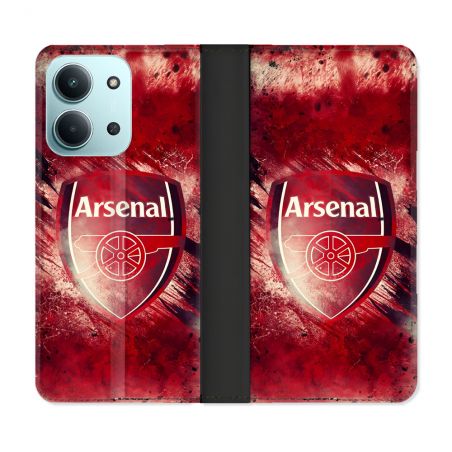 Housse cuir portefeuille Pour Xiaomi Redmi 15C 4G Foot Arsenal