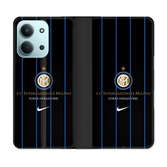 Housse cuir portefeuille Pour Xiaomi Redmi 15C 4G Foot Inter Milan