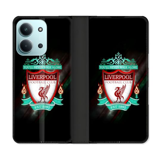 Housse cuir portefeuille Pour Xiaomi Redmi 15C 4G Foot Liverpool