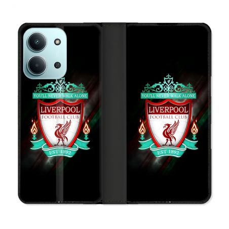 Housse cuir portefeuille Pour Xiaomi Redmi 15C 4G Foot Liverpool