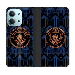 Housse cuir portefeuille Pour Xiaomi Redmi 15C 4G Foot Manchester City