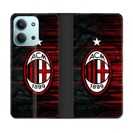Housse cuir portefeuille Pour Xiaomi Redmi 15C 4G Foot Milan AC