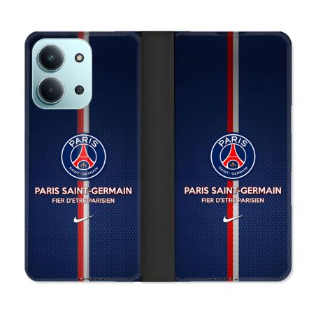 Housse cuir portefeuille Pour Xiaomi Redmi 15C 4G Foot PSG Fier