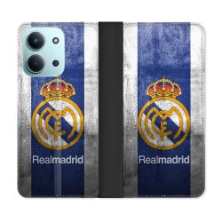 Housse cuir portefeuille Pour Xiaomi Redmi 15C 4G Foot Real Madrid