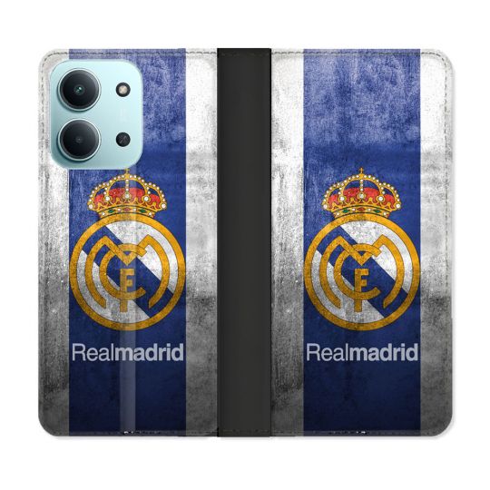Housse cuir portefeuille Pour Xiaomi Redmi 15C 4G Foot Real Madrid