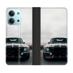 Housse cuir portefeuille Pour Xiaomi Redmi 15C 4G Ford Mustang GT500 Vintage