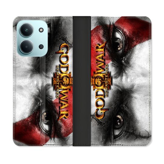 Housse cuir portefeuille Pour Xiaomi Redmi 15C 4G God Of War GOW