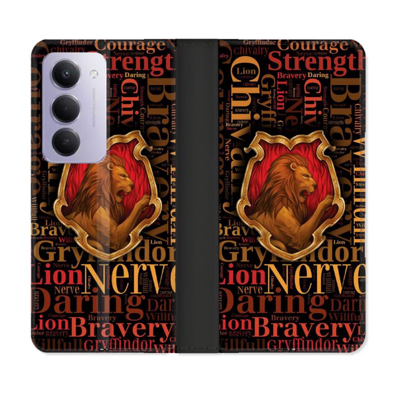 Housse cuir portefeuille Pour Xiaomi Redmi 15 5G Harry Potter Griffondor