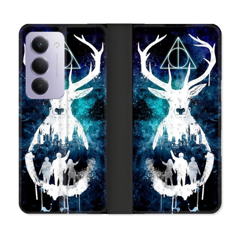 Housse cuir portefeuille Pour Xiaomi Redmi 15 5G Harry Potter Patronome