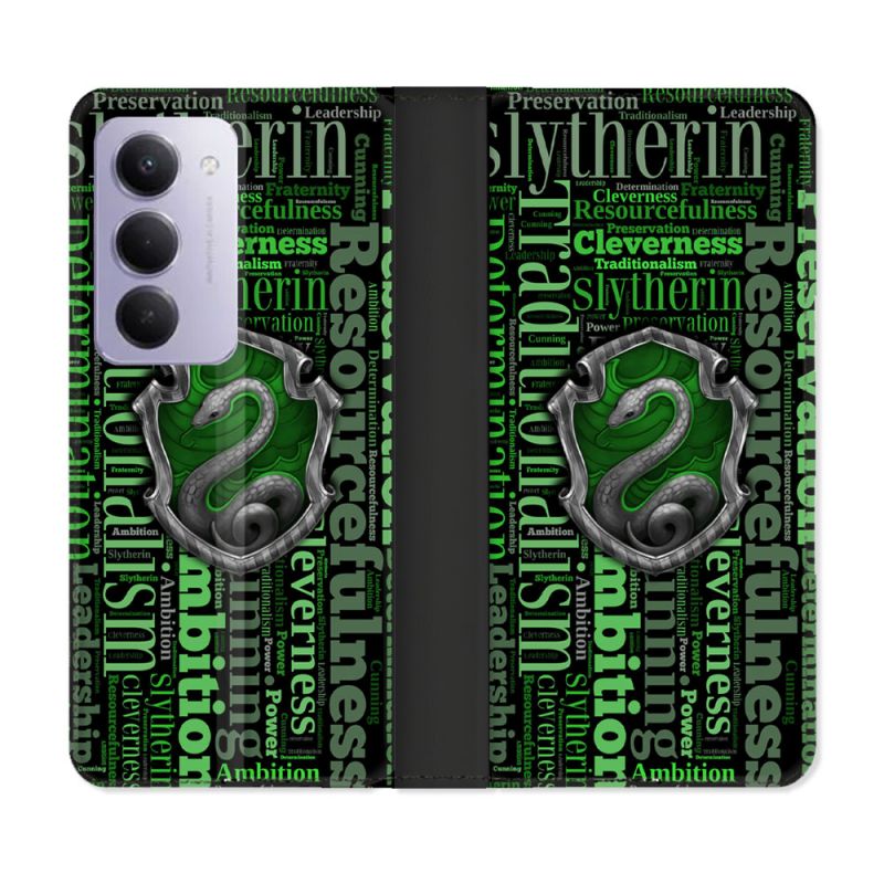 Housse cuir portefeuille Pour Xiaomi Redmi 15 5G Harry Potter Serpentar