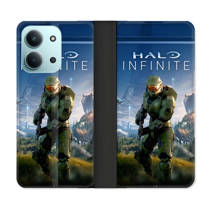 Housse cuir portefeuille Pour Xiaomi Redmi 15C 4G Halo