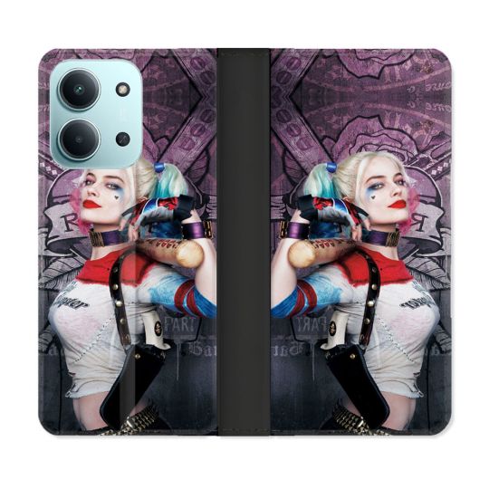 Housse cuir portefeuille Pour Xiaomi Redmi 15C 4G Harley Quinn Batte