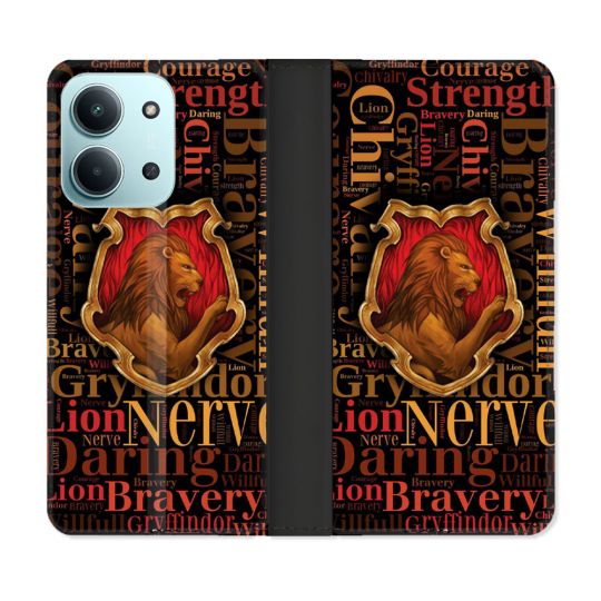 Housse cuir portefeuille Pour Xiaomi Redmi 15C 4G Harry Potter Griffondor