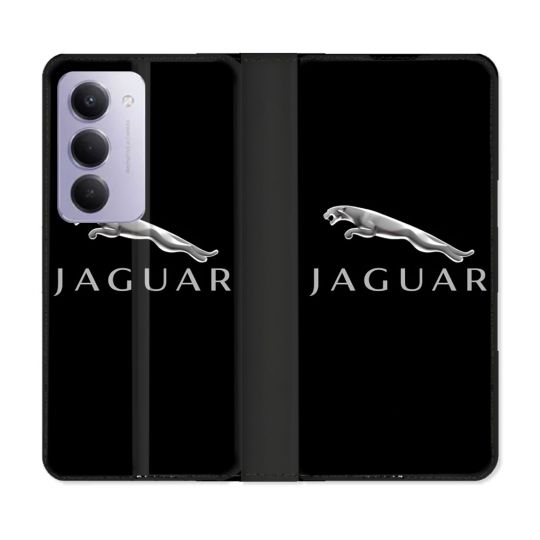 Housse cuir portefeuille Pour Xiaomi Redmi 15 5G Jaguar