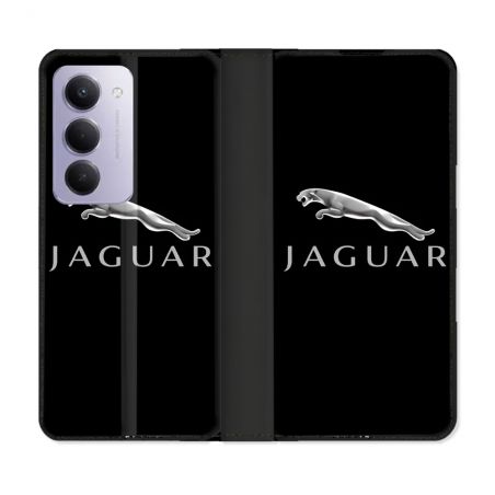 Housse cuir portefeuille Pour Xiaomi Redmi 15 5G Jaguar