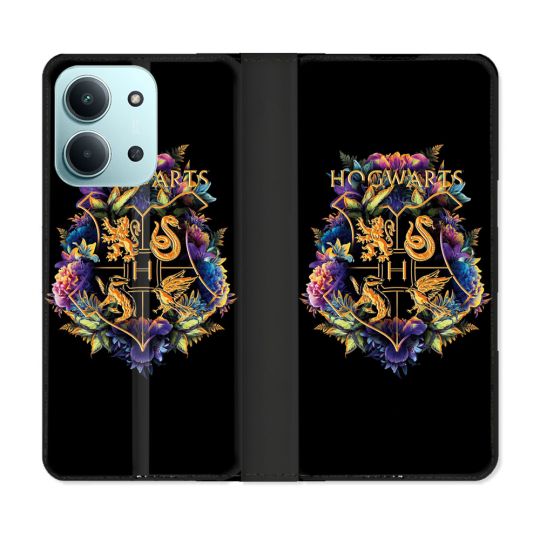 Housse cuir portefeuille Pour Xiaomi Redmi 15C 4G Harry Potter Hogwarts