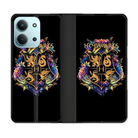 Housse cuir portefeuille Pour Xiaomi Redmi 15C 4G Harry Potter Hogwarts