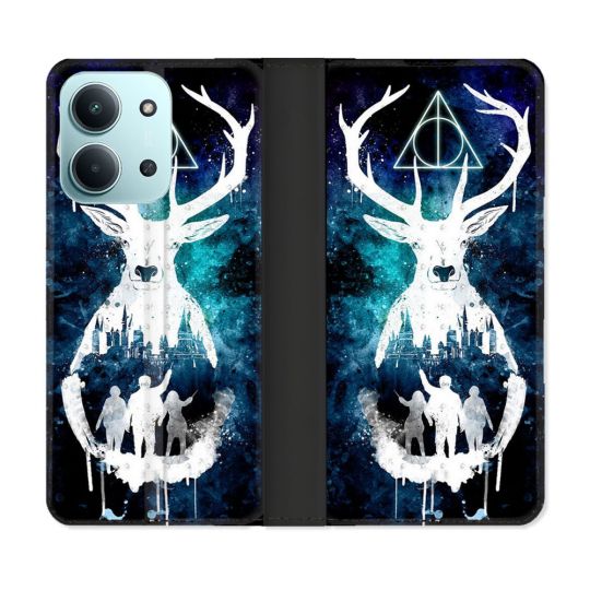 Housse cuir portefeuille Pour Xiaomi Redmi 15C 4G Harry Potter Patronome