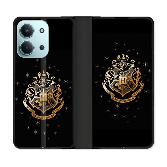 Housse cuir portefeuille Pour Xiaomi Redmi 15C 4G Harry Potter Poudlard