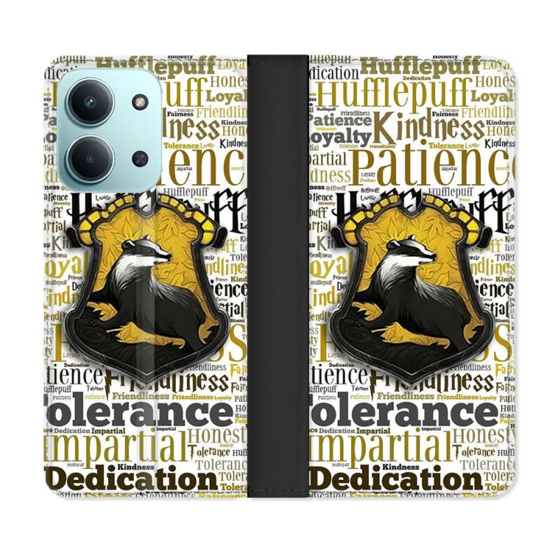 Housse cuir portefeuille Pour Xiaomi Redmi 15C 4G Harry Potter Poursouffle