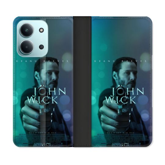 Housse cuir portefeuille Pour Xiaomi Redmi 15C 4G John Wick