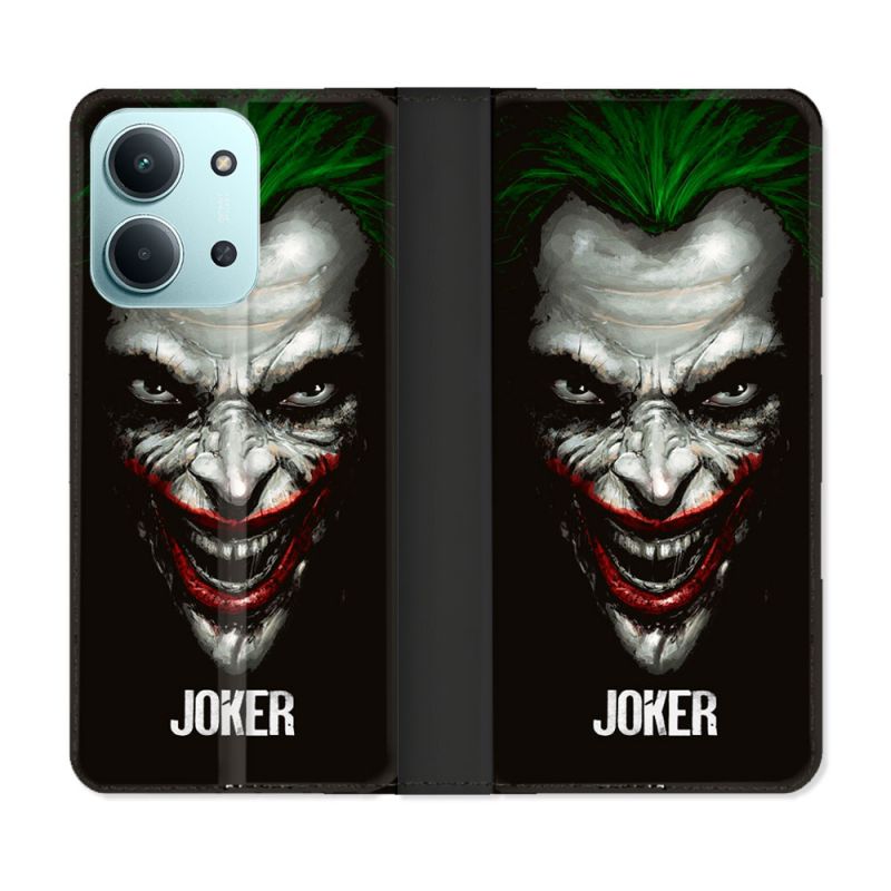 Housse cuir portefeuille Pour Xiaomi Redmi 15C 4G Joker Noir