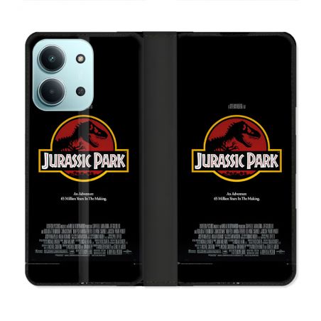 Housse cuir portefeuille Pour Xiaomi Redmi 15C 4G Jurassic Park Affiche