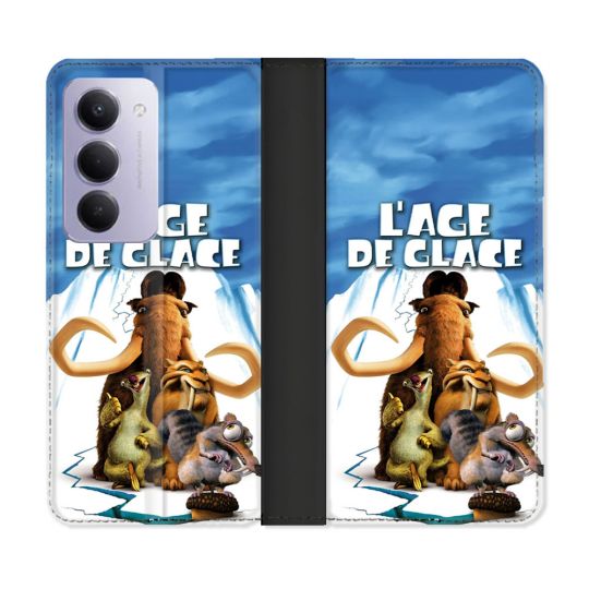 Housse cuir portefeuille Pour Xiaomi Redmi 15 5G L'âge de Glace Affiche