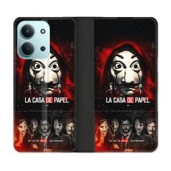 Housse cuir portefeuille Pour Xiaomi Redmi 15C 4G La Casa De Papel