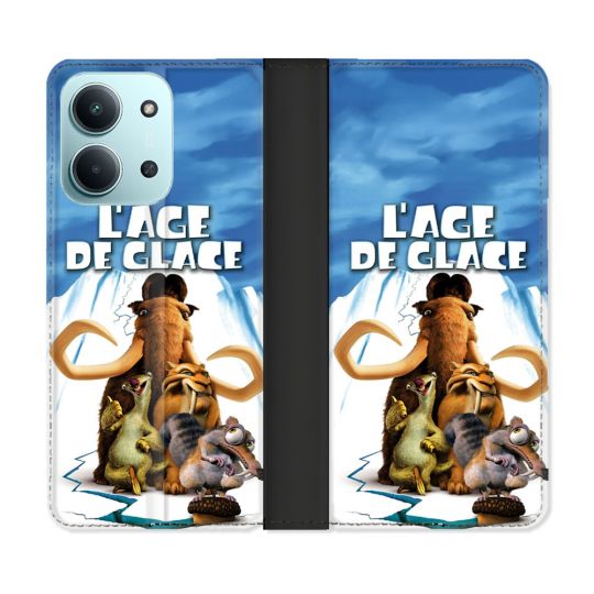 Housse cuir portefeuille Pour Xiaomi Redmi 15C 4G L'âge de Glace Affiche