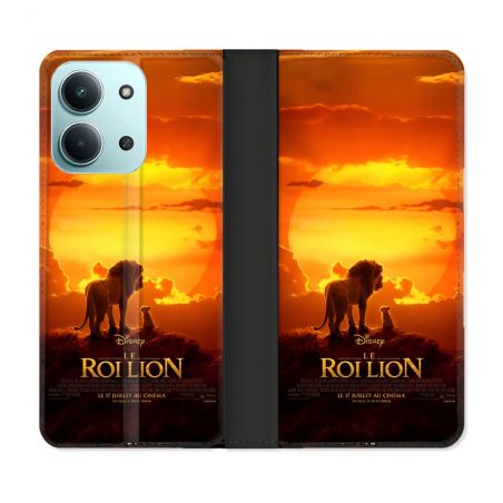 Housse cuir portefeuille Pour Xiaomi Redmi 15C 4G Le Roi Lion Affiche