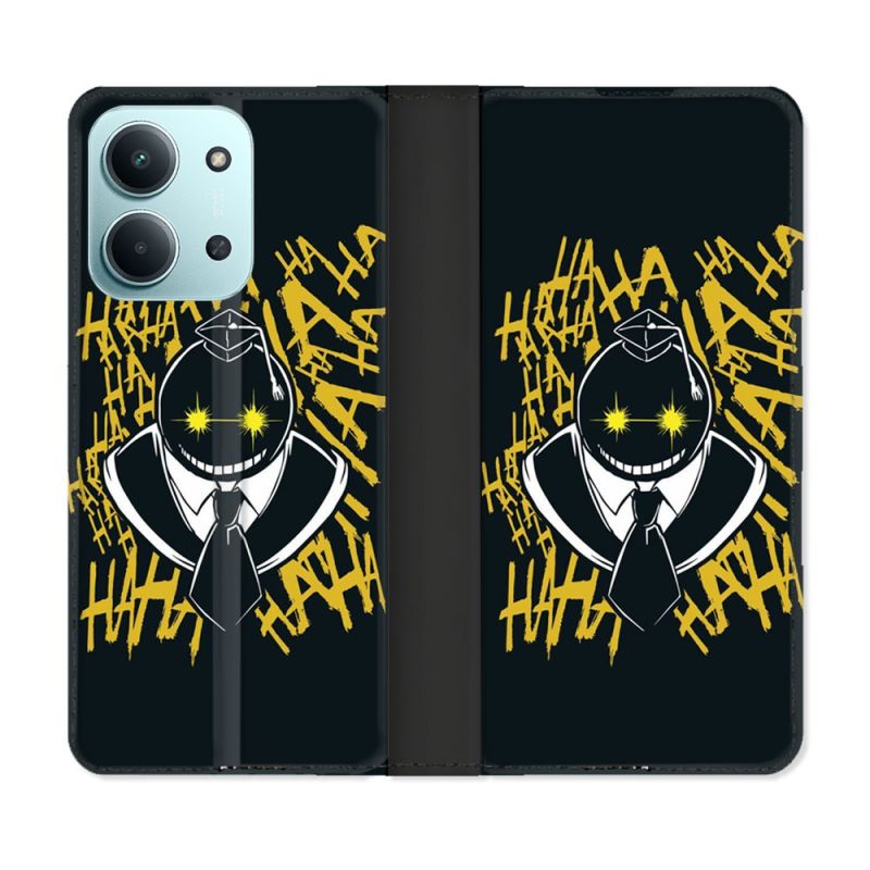 Housse cuir portefeuille Pour Xiaomi Redmi 15C 4G Manga Assassination Classroom Kuro Noir