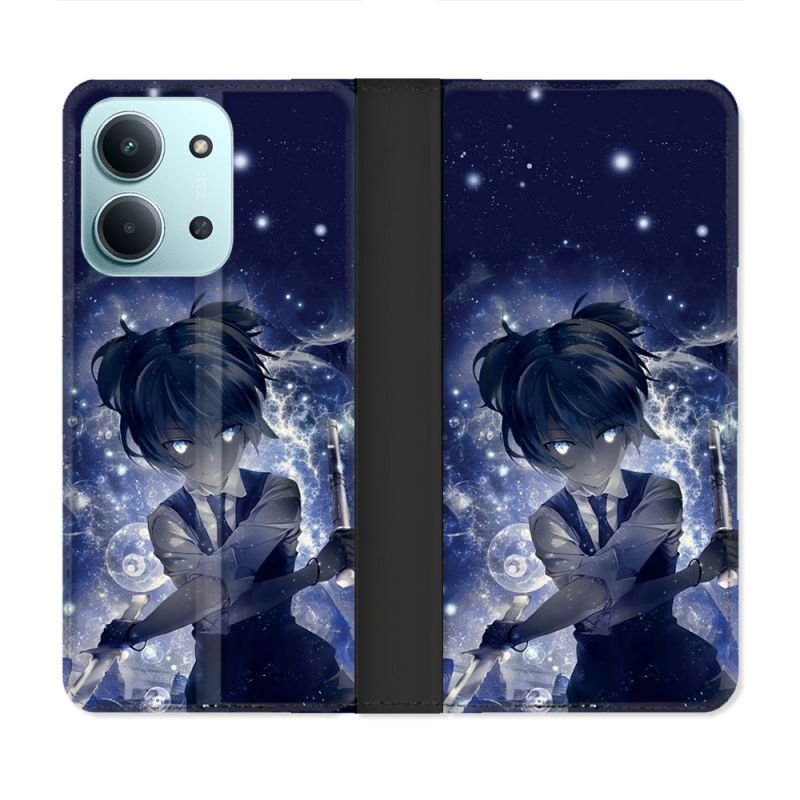 Housse cuir portefeuille Pour Xiaomi Redmi 15C 4G Manga Assassination Classroom Nagisa