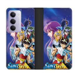 Housse cuir portefeuille Pour Xiaomi Redmi 15 5G Les Chevaliers Du Zodiaque