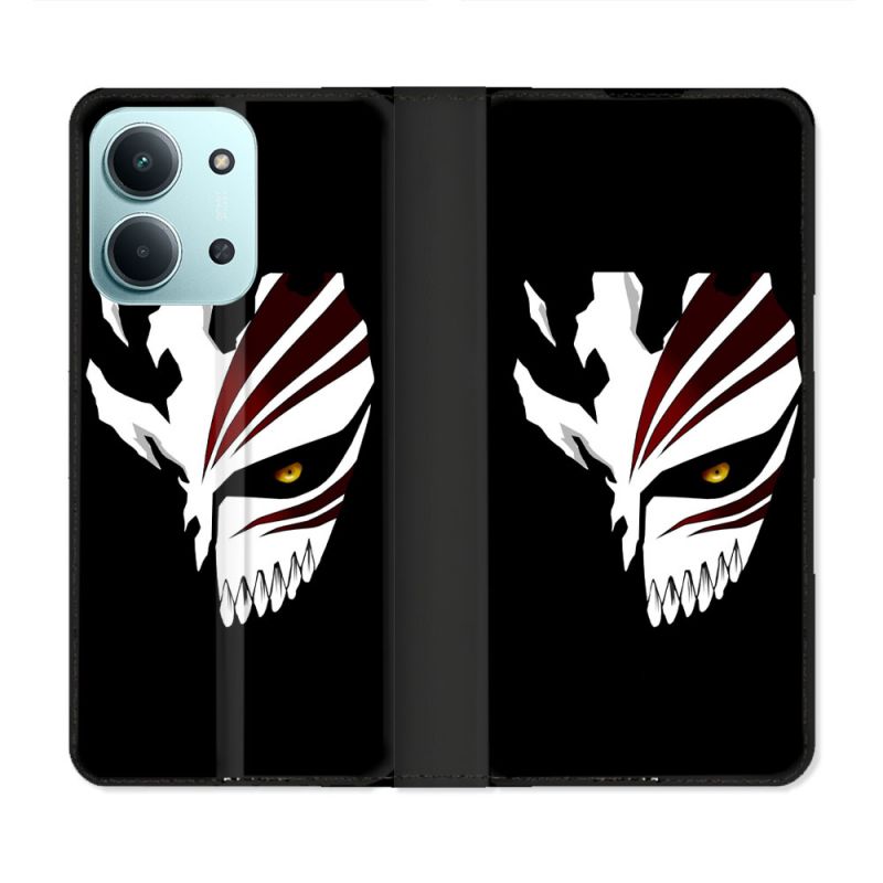 Housse cuir portefeuille Pour Xiaomi Redmi 15C 4G Manga Bleach Masque