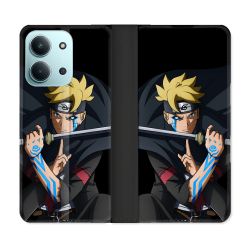 Housse cuir portefeuille Pour Xiaomi Redmi 15C 4G Manga Boruto Tatouage