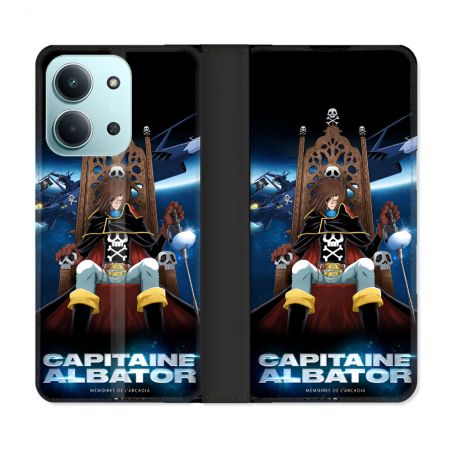 Housse cuir portefeuille Pour Xiaomi Redmi 15C 4G Manga Capitaine Albator