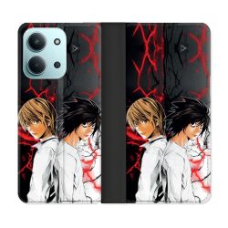 Housse cuir portefeuille Pour Xiaomi Redmi 15C 4G Manga Death Note Duo