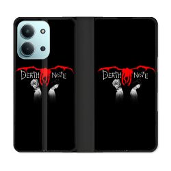 Housse cuir portefeuille Pour Xiaomi Redmi 15C 4G Manga Death Note Noir