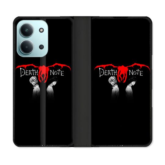 Housse cuir portefeuille Pour Xiaomi Redmi 15C 4G Manga Death Note Noir