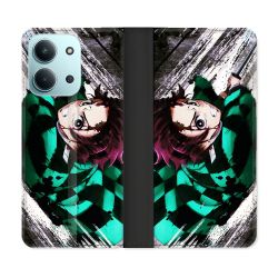 Housse cuir portefeuille Pour Xiaomi Redmi 15C 4G Manga Demon Slayer Tanjiro