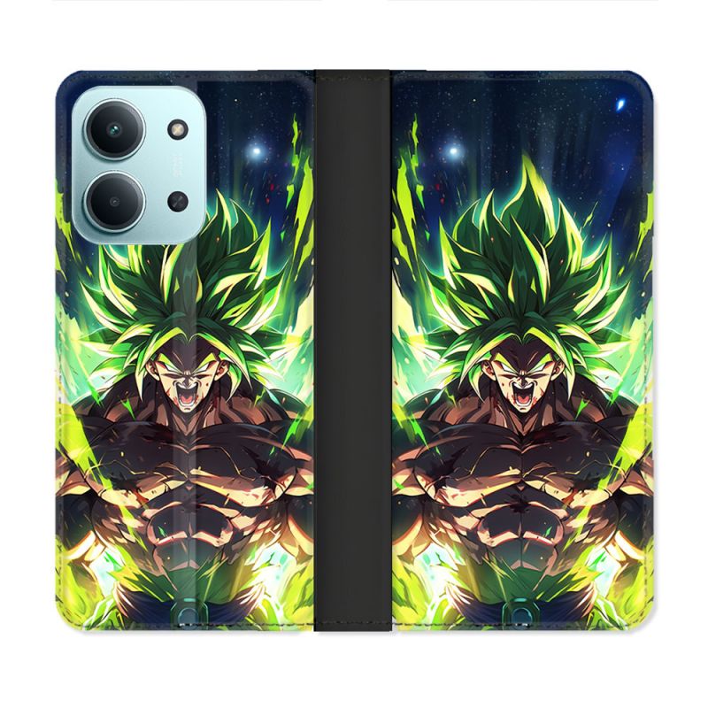 Housse cuir portefeuille Pour Xiaomi Redmi 15C 4G Manga Dragon Ball Broly